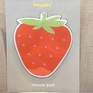 Heyday Red and Green Strawberry Mouse Pad